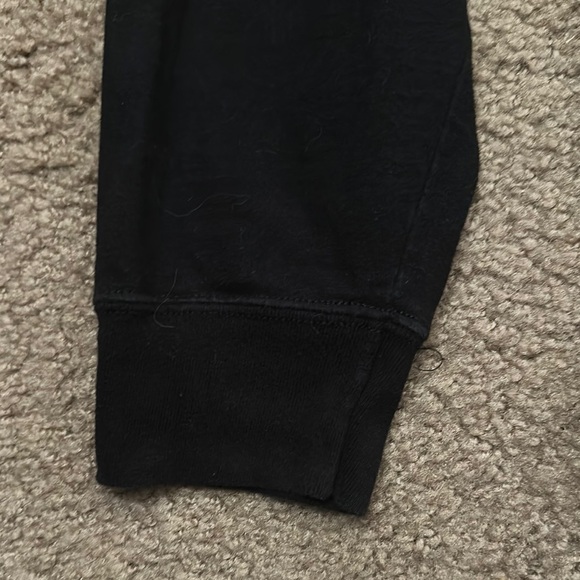 Champion Mens Long Sleeve Script Logo Hoodie Pullover Sweatshirt Black Size L - Picture 5 of 6